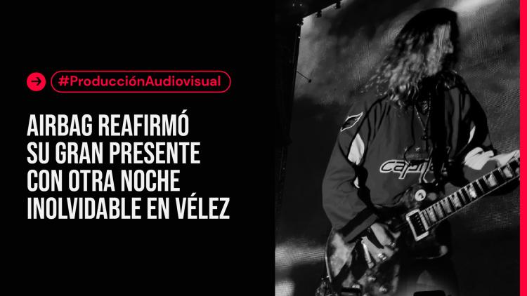 Estudiantes de ETER cubrieron el regreso de Airbag al Estadio Vélez