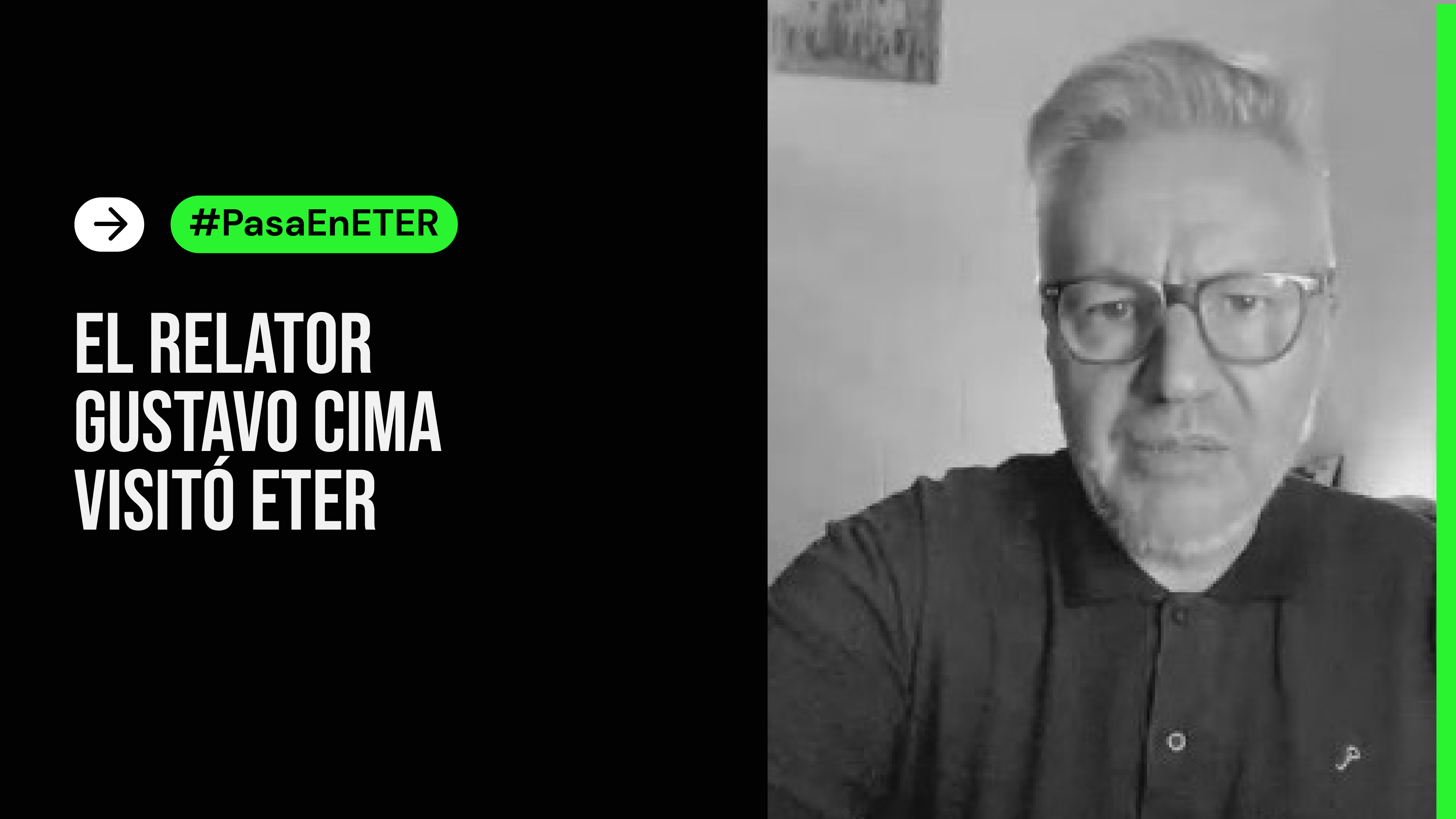 Cima: “Soy un analista permanente de lo que veo y leo”