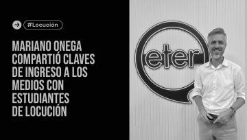 Consejos para futuros locutores en una clase de Mariano Onega en ETER